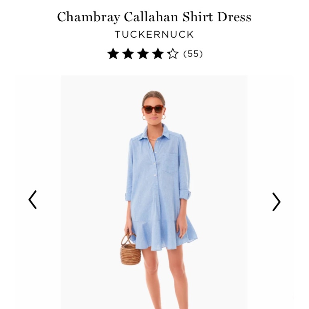 NEW WITH TAGS - Chambray Callahan Shirt Dress
TUCKERNUCK